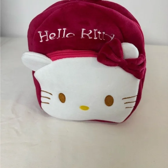 Hello Kitty Pink Backpack For Kids Lightweight Durable Plush Backpack - Picture 2 of 6